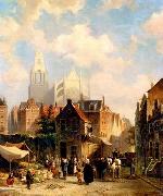 unknow artist European city landscape, street landsacpe, construction, frontstore, building and architecture.067 oil painting picture wholesale